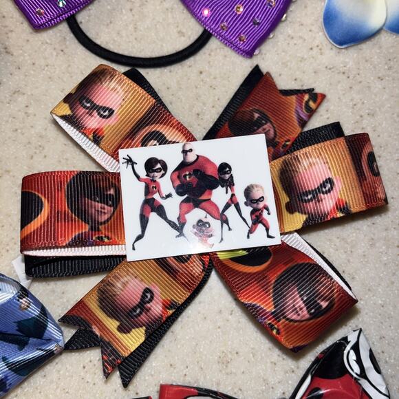 Little Girls Hair Accessory Lot, Bows Clips Bands & Barrettes, Fancy Fun Joy - Picture 8 of 12